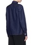 Back View - Click To Enlarge - EMILIO PUCCI - Logo enamel button chambray top