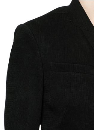 Detail View - Click To Enlarge - ISABEL MARANT - 'Falco' sash tie waffle knit wrap jacket