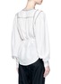 Back View - Click To Enlarge - ISABEL MARANT - 'Lisa' embroidered wrap front silk top
