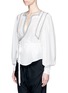 Front View - Click To Enlarge - ISABEL MARANT - 'Lisa' embroidered wrap front silk top