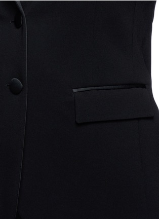 Detail View - Click To Enlarge - NEIL BARRETT - Scuba jersey lapel sleeveless tailored jacket