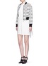 Figure View - Click To Enlarge - NEIL BARRETT - Oversized stretch poplin shirt dress