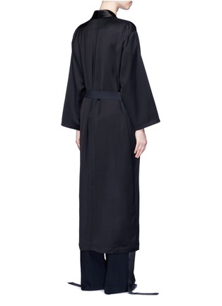 Back View - Click To Enlarge - GIVENCHY - Satin shawl lapel sash waist coat
