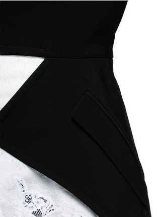 Detail View - Click To Enlarge - GIVENCHY - Satin lapel penguin suiting jacket