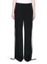 Main View - Click To Enlarge - GIVENCHY - Satin tuxedo stripe wide leg pants