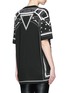 Back View - Click To Enlarge - GIVENCHY - Geometric star print oversize T-shirt