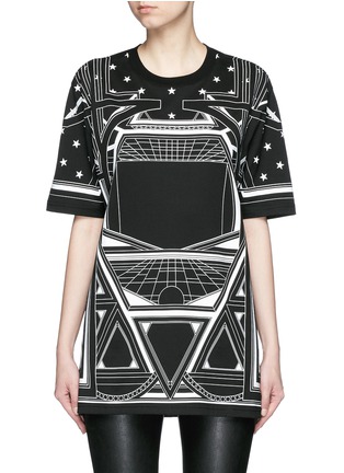 Main View - Click To Enlarge - GIVENCHY - Geometric star print oversize T-shirt