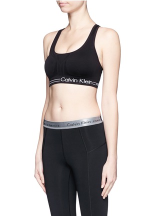Front View - Click To Enlarge - CALVIN KLEIN PERFORMANCE - Medium impact bra with removable cups