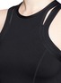 Detail View - Click To Enlarge - CALVIN KLEIN PERFORMANCE - Slit shoulder mesh back tank