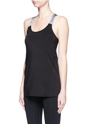 Front View - Click To Enlarge - CALVIN KLEIN PERFORMANCE - Elastic strap tank
