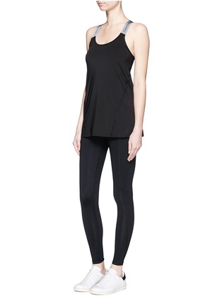 Figure View - Click To Enlarge - CALVIN KLEIN PERFORMANCE - Elastic strap tank