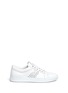 Main View - Click To Enlarge - ARMANI COLLEZIONI - Perforated leather sneakers