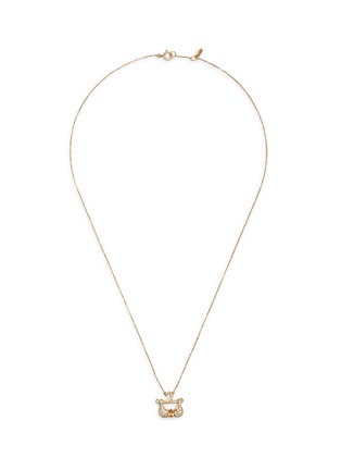 Main View - Click To Enlarge - BAO BAO WAN - Bra' diamond crystal 18k yellow gold pendant necklace
