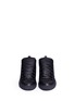 Front View - Click To Enlarge - BALENCIAGA - Python effect leather high top sneakers
