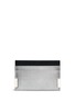 Main View - Click To Enlarge - BALENCIAGA - 'Phileas' grid embossed leather cardholder