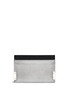 Figure View - Click To Enlarge - BALENCIAGA - 'Phileas' grid embossed leather cardholder