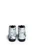 Back View - Click To Enlarge - BALENCIAGA - Marble print leather high top sneakers