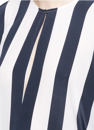 Detail View - Click To Enlarge - TOME - Stripe crepe de Chine oversize jumpsuit