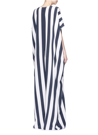 Back View - Click To Enlarge - TOME - Stripe crepe de Chine oversize jumpsuit