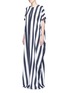 Front View - Click To Enlarge - TOME - Stripe crepe de Chine oversize jumpsuit