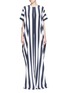 Main View - Click To Enlarge - TOME - Stripe crepe de Chine oversize jumpsuit