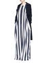 Figure View - Click To Enlarge - TOME - Stripe crepe de Chine oversize jumpsuit