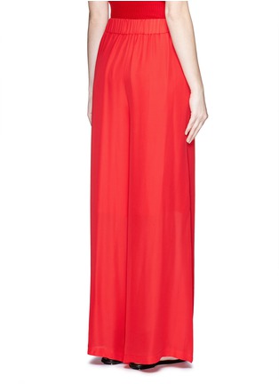 Back View - Click To Enlarge - ROSETTA GETTY - Silk crepe georgette palazzo pants