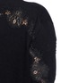 Detail View - Click To Enlarge - - - Lace panel cashmere sweater