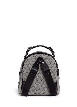 Back View - Click To Enlarge - MSGM - Spaceship appliqué quilted backpack