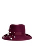 Main View - Click To Enlarge - PIERS ATKINSON - 'Virna' faux pearl wool felt trilby hat