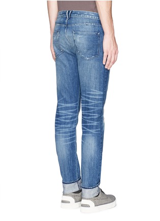 Back View - Click To Enlarge - 3X1 - 'M5' distressed slim fit jeans