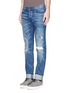 Figure View - Click To Enlarge - 3X1 - 'M5' distressed slim fit jeans