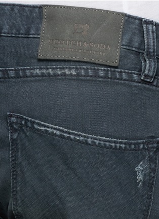 Detail View - Click To Enlarge - SCOTCH & SODA - 'Rock Related' washed skinny jeans