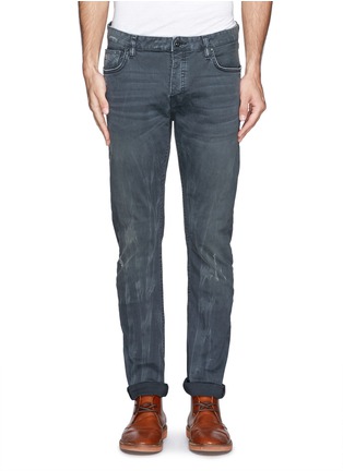 Main View - Click To Enlarge - SCOTCH & SODA - 'Rock Related' washed skinny jeans