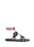 Main View - Click To Enlarge - VALENTINO GARAVANI - 'Love Blade' patent leather strappy sandals