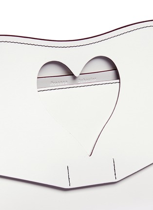  - PROENZA SCHOULER - 'Curl' medium cutout heart leather flap clutch