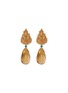 Main View - Click To Enlarge - BUCCELLATI - Emerald citrine 18k gold leaf drop earrings