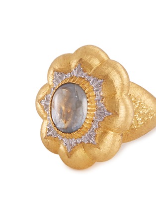 Detail View - Click To Enlarge - BUCCELLATI - Sapphire 18k yellow gold floral ring