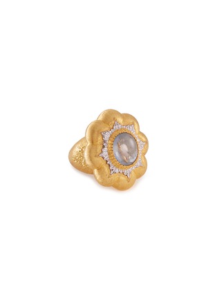 Main View - Click To Enlarge - BUCCELLATI - Sapphire 18k yellow gold floral ring