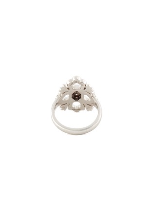  - BUCCELLATI - 'Opera' diamond 18k white gold floral ring
