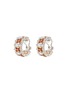 Main View - Click To Enlarge - BUCCELLATI - Diamond ruby 18k gold hoop earrings