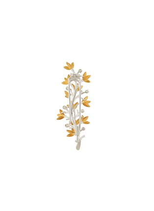 Detail View - Click To Enlarge - BUCCELLATI - Diamond 18k gold leaf brooch