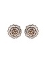 Main View - Click To Enlarge - BUCCELLATI - Diamond 18k gold floral earrings