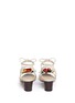 Back View - Click To Enlarge - CHARLOTTE OLYMPIA - 'Tropical Tara' fruit cluster canvas sandals