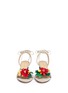 Front View - Click To Enlarge - CHARLOTTE OLYMPIA - 'Tropical Tara' fruit cluster canvas sandals