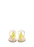 Front View - Click To Enlarge - CHARLOTTE OLYMPIA - Banana charm mirror leather sandals