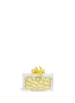 Main View - Click To Enlarge - CHARLOTTE OLYMPIA - 'Bananas for Pandora' Perspex clutch