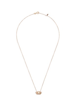 Main View - Click To Enlarge - BAO BAO WAN - Piggy' diamond 18k rose gold pendant necklace