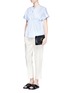 Front View - Click To Enlarge - 3.1 PHILLIP LIM - 'Alix' paperclip flap leather clutch
