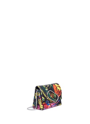 Detail View - Click To Enlarge - 3.1 PHILLIP LIM - 'Alix' micro paperclip flap floral print crossbody bag